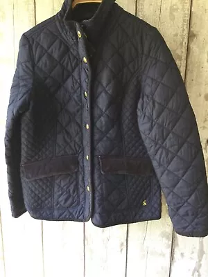 Buy Joules Moredale Size 14 Quilted Padded Jacket Navy Countryside Coat Cord Detail • 26.99£