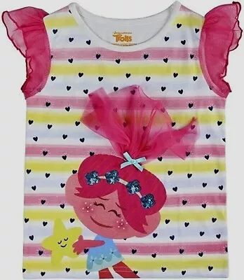 Buy Trolls Children's Kids Tank Top,Girls T-shirt ,sleep Wear,Official Licensed • 5.99£
