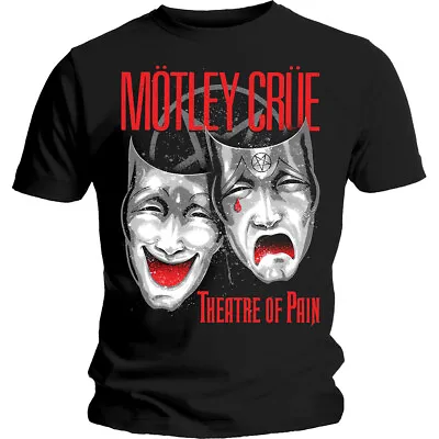 Buy Official Motley Crue T Shirt Theatre Of Pain Cry Black Classic Rock Metal Band • 16.28£