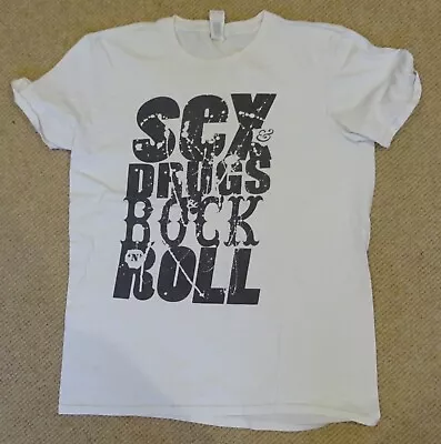 Buy Sex And Drugs And Rock N Roll - Punk T Shirt Used • 4£