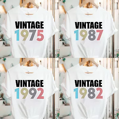 Buy Vintage 1975 Mens T-Shirt 2022 Uk Fathers Day Best Dad Birthday Tee Top Gift • 13.49£