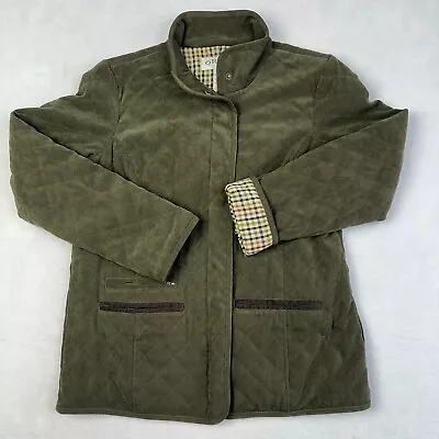 Buy Orvis Quilted Jacket Womens Smalll Green Field Flannel Lined Barn Hunting Coat • 33.51£