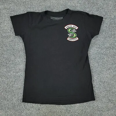 Buy Riverdale Shirt Women's Medium Black Southside Serpents Graphic Tee Short Sleeve • 5.66£