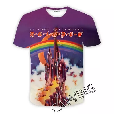 Buy Rainbow Rock 3D Printed Unisex Casual T-Shirt Women Men Kids Short Sleeve Tops • 14.99£