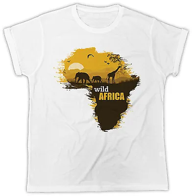 Buy Africa Wild Map African Map Cool Fashion Ideal Gift Unisex Mens Tshirt • 6.99£