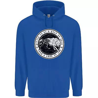 Buy Viking A Wolf Of Odin Than A Lamb Of God Mens 80% Cotton Hoodie • 19.99£