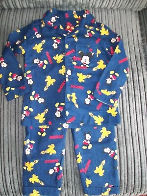 Buy Boy's Mickey Mouse Pyjamas Size 12-18 Months • 1.50£