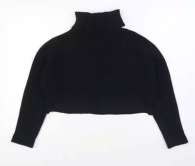 Buy New Look Womens Black Roll Neck Acrylic Pullover Jumper Size L - Christmas Jumpe • 5£