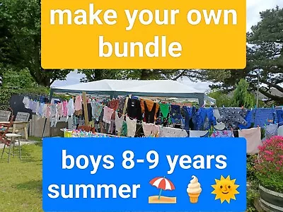 Buy 8-9 Years Boys Summer Top T-shirt Shorts Jacket Outfit Make A Bundle • 1.49£