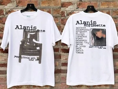 Buy 1996 Alanis Morissette Jugged Little Pill Tour T-Shirt, Alanis Morissette Tour • 37.88£