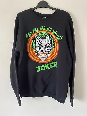 Buy 80s Screenstars Batman Joker Sweatshirt Jumper . Size XL . T Shirt Merch Promo • 49.99£
