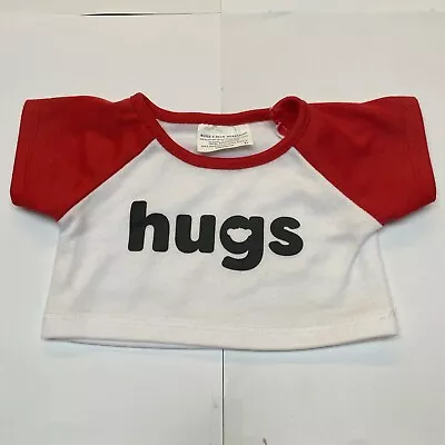 Buy Build A Bear Workshop Girls Boys Red White Hugs T Shirt Clothes Summer Top BABW • 7£