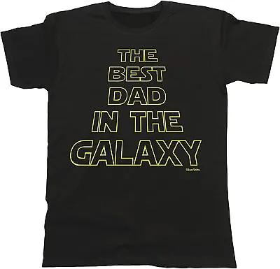 Buy The Best Dad In The Galaxy Mens Funny T-Shirt Clearance Sale Father Gift Present • 5.99£