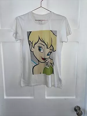 Buy ELEVEN PARIS~Disney Tinkerbell “Life Is A Joke” White Cotton T-shirt Top 14yrs • 3.50£