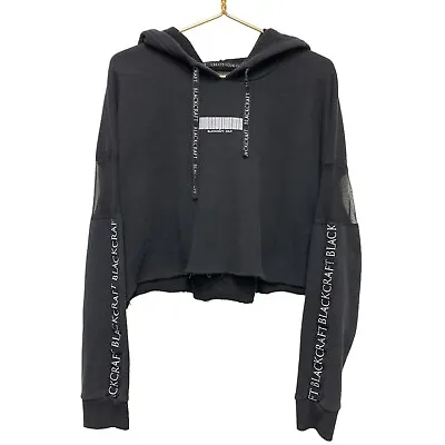 Buy Blackcraft Cult Cropped Hoodie Sweatshirt Size 3X Mesh Inset Create Your Future • 75.78£