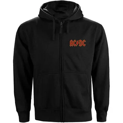 Buy AC/DC Red Logo Angus Young Brian Johnson Official Hoodie Hooded Top • 40.32£