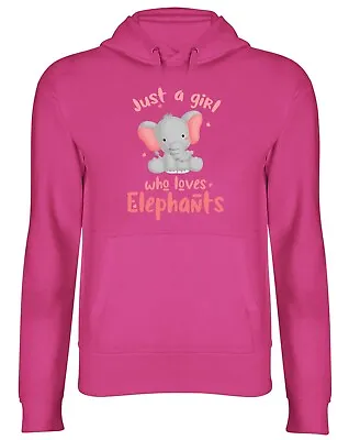Buy Girl Who Loves Elephants Hoodie Mens Womens Jungle Wildlife Safari Zoo Top Gift • 17.99£