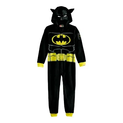 Buy LEGO Batman Pajamas One Piece Union Suit Costume Hoodie Blanket Sleeper 8 M DC • 20.67£