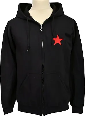 Buy Red Star Zipper Hoodie Hoody Soviet Emo Alternative Punk Gothic Embroidered  • 29.50£