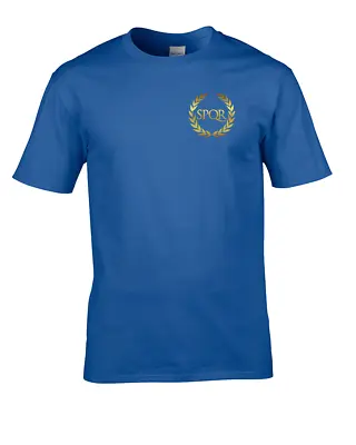Buy FatCuckoo- S*P*Q*R* Roman Legion Army Standard Emblem Men's T-Shirt • 14.95£