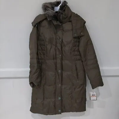 Buy NWT DEFECT London Fog Women's Chevron Puffer Jacket Green Size S $375 8C034 • 152.97£