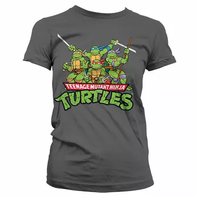 Buy Licensed Teenage Mutant Ninja Turtles - Distressed Group Women's T-Shirt S-XXL • 17.75£