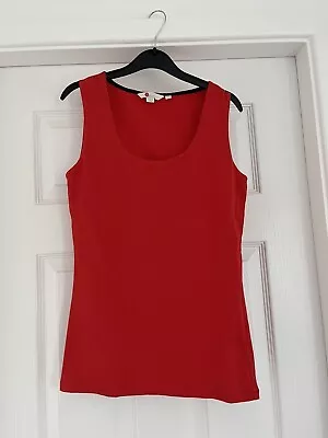 Buy Boden Double Layer Front Vest Red Size 8 WO159 • 12.99£