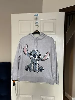 Buy Primark Disney Stitch Hoodie-size-l-polly Cotton-grey/white-next Day Post-london • 6.49£