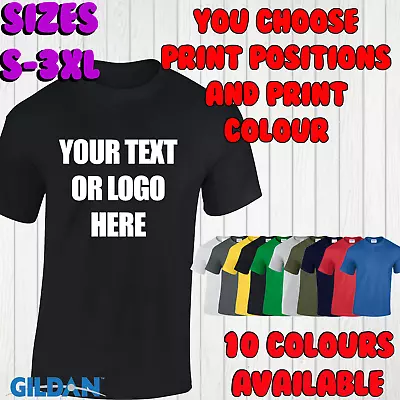 Buy Mens Personalised Printed T Shirt Unisex Printed Top Customised New Gift Idea • 9.99£