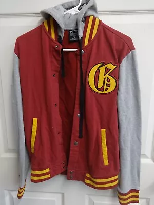Buy Vintage Harry Potter Gryffindor Official Merch Snap Front Hoodie Men Small • 38.02£