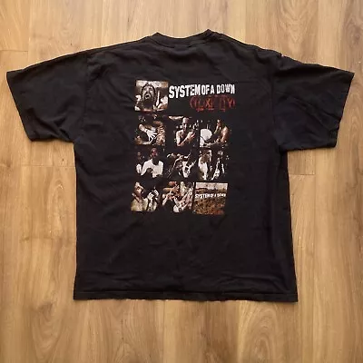 Buy Vintage Y2K System Of A Down Toxicity 2001 T Shirt XL Graphic Band NU-Metal SOAD • 185£