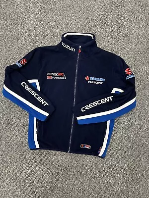 Buy Suzuki GSX-R Sportswear Fleece Full Zip Vintage Outdoor Jacket, Blue Mens XS • 19.99£