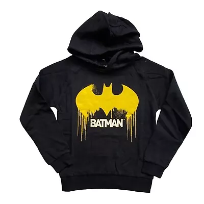 Buy Boys DC Comics Batman Hoodie Age  8-13 Years Sweatshirt • 8.99£