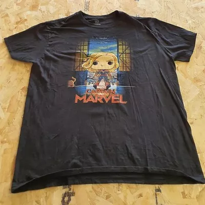 Buy Marvel Graphic T Shirt Black Adult Extra Large XL Mens Captain Marvel Summer • 11.99£