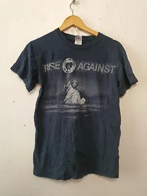 Buy Rise Against Shirt Adult Small Black Punk Rock Band Statue Of Liberty 2000s Y2K • 21.78£