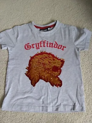 Buy Harry Potter Sequin Swipe Gryffindor T-Shirt Age 6 Years • 3£