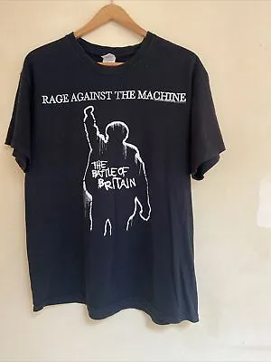 Buy Rare RAGE AGAINST THE MACHINE THE BATTLE OF BRITAIN 2009 T SHIRT Large • 49£