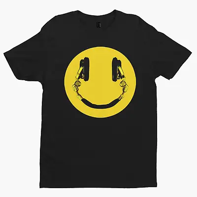 Buy Smiley Headphones T-Shirt - Cool Music Rebel Retro Legend Old School DJ • 11.99£