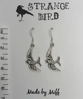 Buy Swallow This Again! Earrings Rockabilly Tattoo Bird • 8.13£