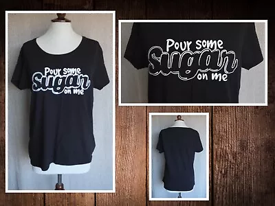 Buy Def Leppard Lyrics T Shirt Pour Some Sugar On Me Sexy Size XXL 18 - 20 T Shirt • 9.99£
