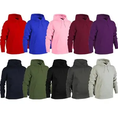 Buy Unisex Heavy Blend Plain Hoody Mens Womens Hooded Sweatshirt Hoodie Top • 14.95£