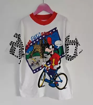 Buy Vintage Disney Mickey Mouse Goofy T Shirt Age 7-8 St Michael M&S Retro 90's • 6.99£