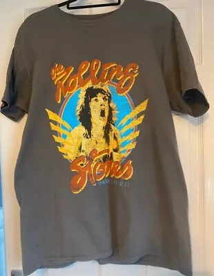 Buy The Rolling Stones T Shirt Rock Band Merch Tee Size Small Oversized Mick Jagger • 14.30£