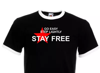 Buy Stay Free T Shirt The Clash Joe Strummer. Old Skool Punk Cotton Ringeor • 16.99£