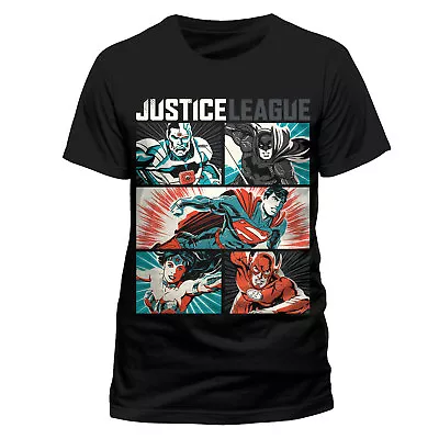 Buy Official Justice League Pop Art Cyborg, Batman, Superman, Wonder Woman T-shirt • 12.99£