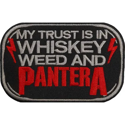 Buy Pantera Whisky And Weed Patch Official Metal Rock Band Merch • 6.31£