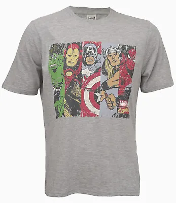 Buy Official Avengers T Shirt Vintage Marvel Comics Hulk Ironman Cap America Thor • 11.99£