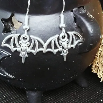 Buy Small Bat Earrings Halloween Jewellery Gothic Fashion Alternative Style • 4£