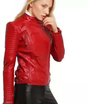 Buy Grandeur 100% Real Sheepskin Coat Female Genuine Leather Jacket • 181.89£