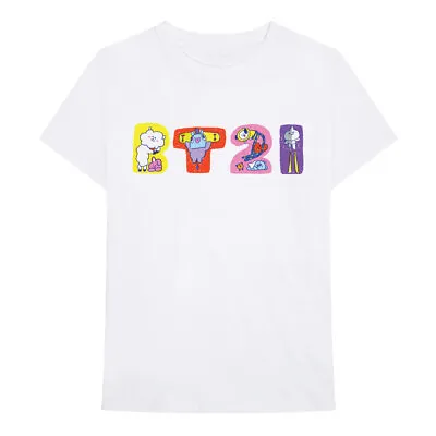 Buy Bt21 Doodle Letters Official Tee T-Shirt Mens Unisex • 15.99£